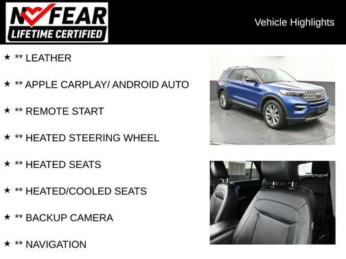 Atlas Blue Metallic 2023 Ford Explorer Limited