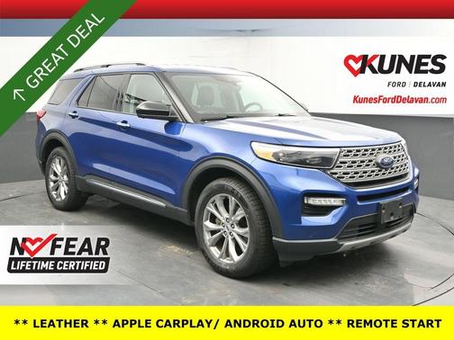 Atlas Blue Metallic 2023 Ford Explorer Limited