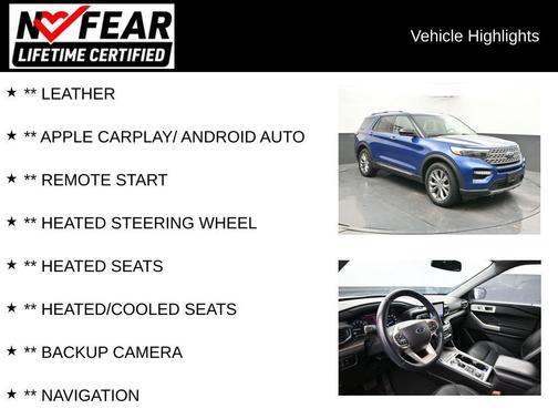 Atlas Blue Metallic 2023 Ford Explorer Limited