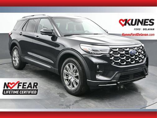 Agate Black Metallic 2026 Ford Explorer Platinum