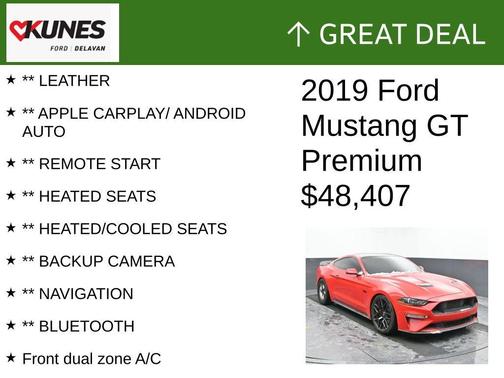 Race Red 2019 Ford Mustang GT Premium