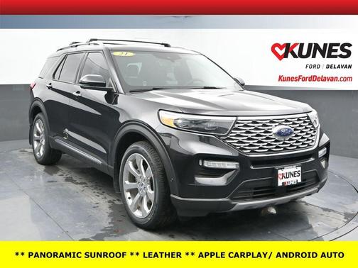 Agate Black Metallic 2020 Ford Explorer Platinum