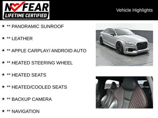 Nardo Gray 2018 Audi RS 3 2.5T