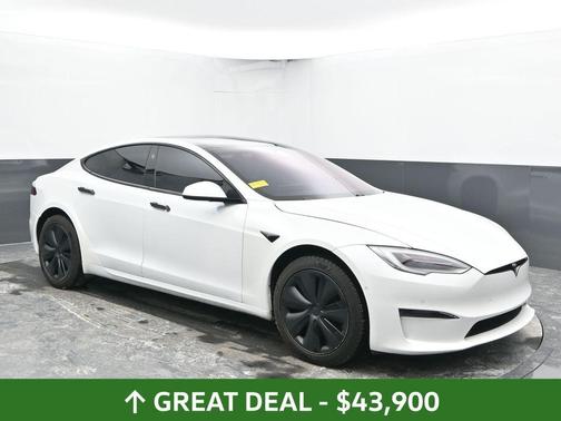 Pearl White Multi 2021 Tesla Model S Plaid