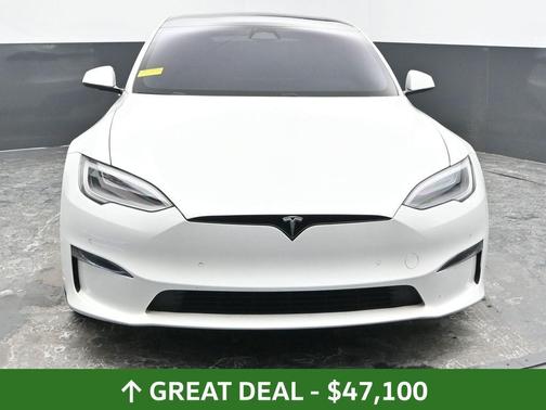 Pearl White Multi 2021 Tesla Model S Plaid