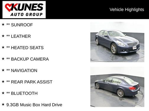 Blue Slate 2012 INFINITI G37x Base
