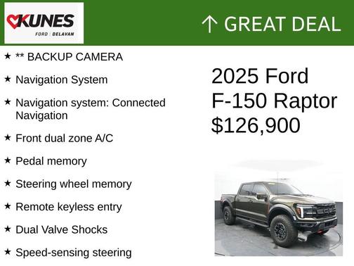 Green 2025 Ford F-150 Raptor