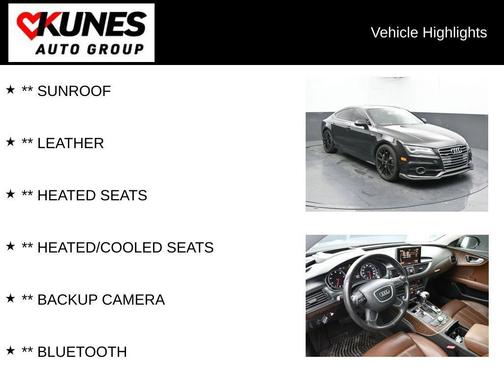 Brilliant Black 2012 Audi A7 3.0T quattro Premium