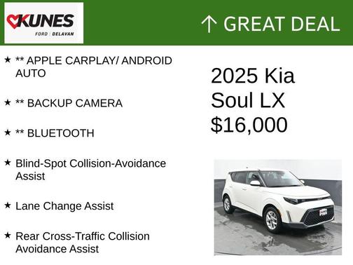 Snow White Pearl 2025 Kia Soul LX