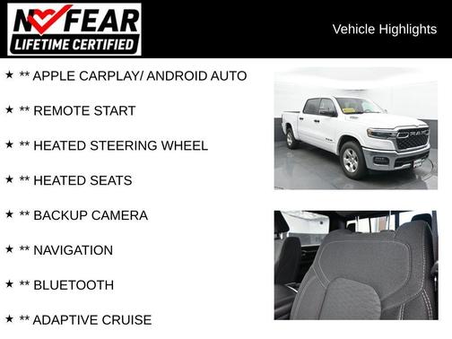 Bright White Clearcoat 2025 RAM 1500 Big Horn/Lone Star