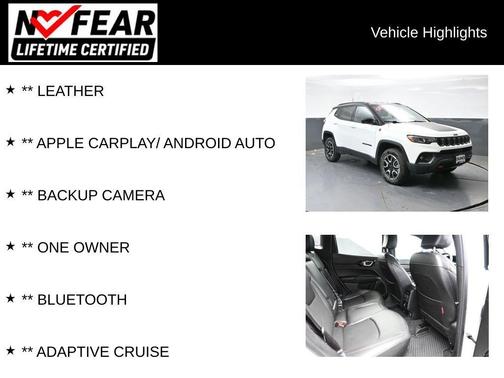 Bright White Clearcoat 2025 Jeep Compass Trailhawk