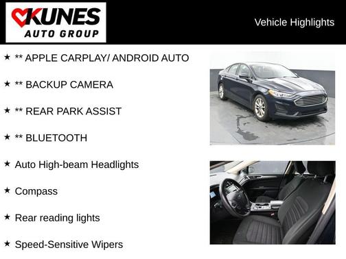 Alto Blue Metallic Tinted Clearcoat 2020 Ford Fusion SE