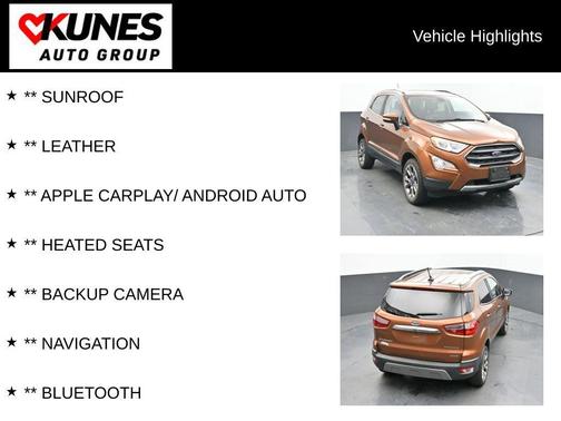 Canyon Ridge Metallic 2018 Ford EcoSport Titanium