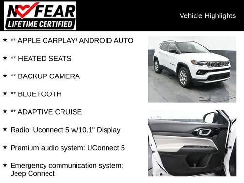 Bright White Clearcoat 2025 Jeep Compass Limited