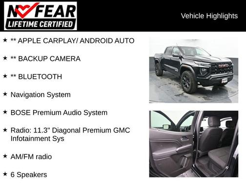 Black 2025 GMC Canyon Elevation