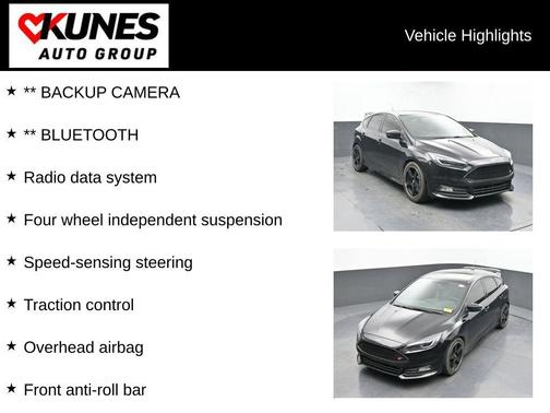 Shadow Black 2018 Ford Focus ST Base