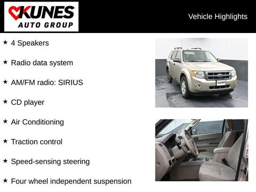 Gold Leaf Metallic 2010 Ford Escape XLT