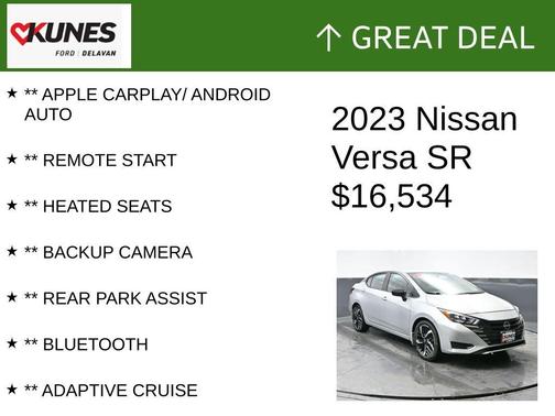 Brilliant Silver Metallic 2023 Nissan Versa 1.6 SR