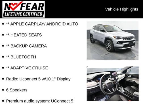 Silver Zynith 2025 Jeep Compass Limited