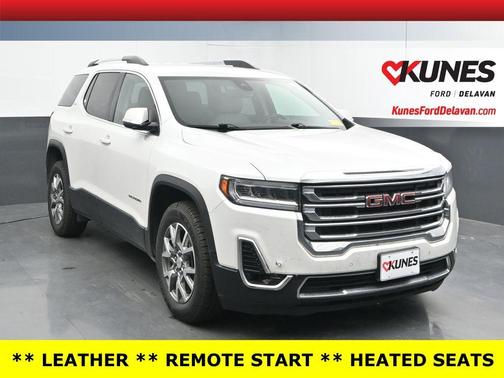 White Frost Tri-Coat 2021 GMC Acadia SLT