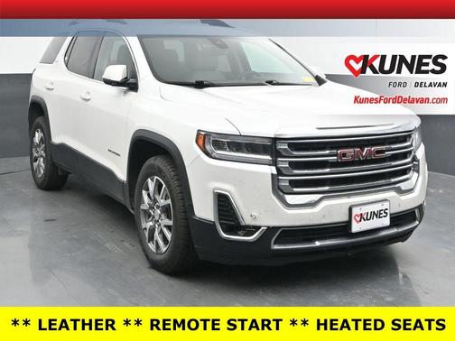 White Frost Tri-Coat 2021 GMC Acadia SLT