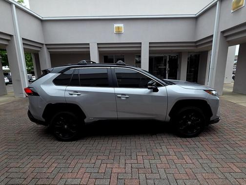 Silver Sky Metallic/Midnight Black Metallic 2023 Toyota RAV4 Hybrid SE
