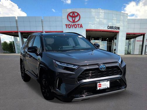 Magnetic Gray Metallic/Midnight Black Metallic 2024 Toyota RAV4 Hybrid SE