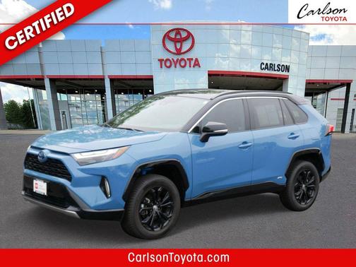 Midnight Black Metallic 2023 Toyota RAV4 Hybrid SE