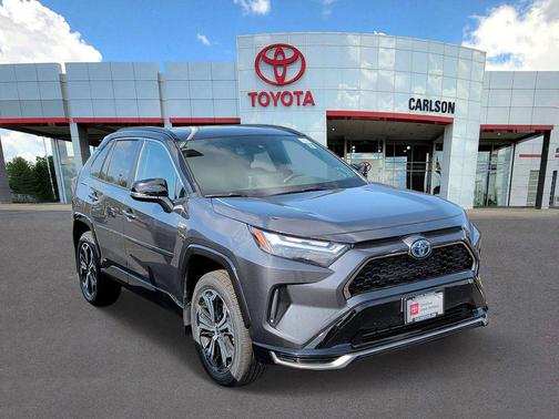 Silver Sky Metallic/Midnight Black Metallic 2023 Toyota RAV4 Prime XSE