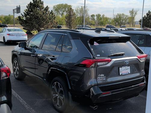 Silver Sky Metallic/Midnight Black Metallic 2023 Toyota RAV4 Prime XSE