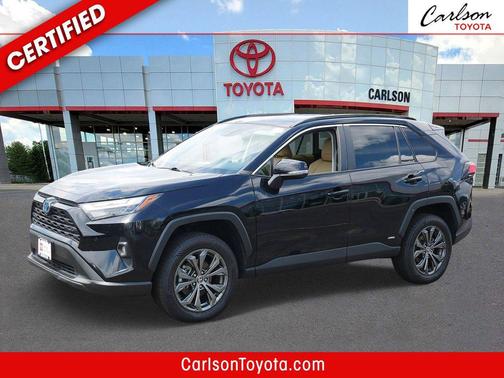 Midnight Black Metallic 2024 Toyota RAV4 Hybrid XLE Premium