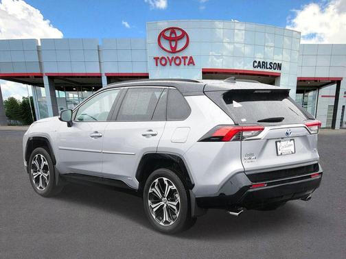 Silver Sky Metallic/Midnight Black Metallic 2023 Toyota RAV4 Prime XSE