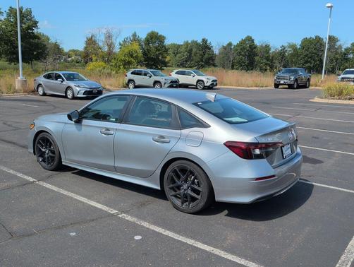 Solar Silver Metallic 2025 Honda Civic Sport