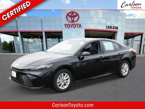 Midnight Black Metallic 2025 Toyota Camry LE