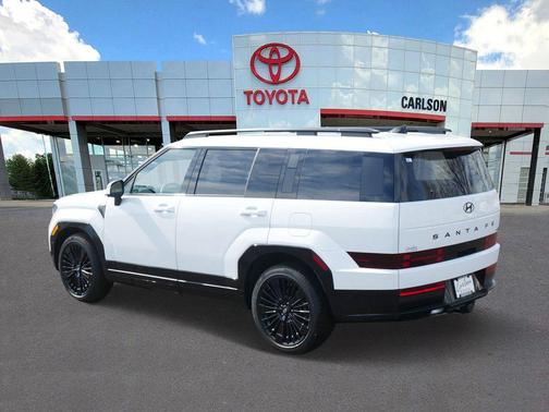 Serenity White 2025 Hyundai SANTA FE HEV Calligraphy