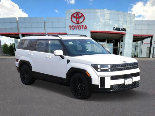 Serenity White 2025 Hyundai SANTA FE HEV Calligraphy