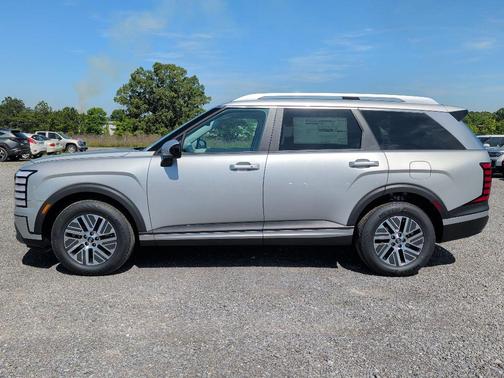 Typhoon Silver Metallic 2026 Hyundai Palisade Hybrid Blue SEL 7P
