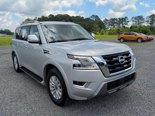 Brilliant Silver Metallic 2024 Nissan Armada SV 2WD
