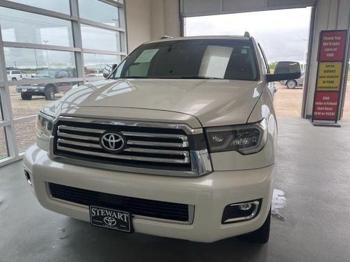 Blizzard Pearl 2019 Toyota Sequoia Platinum