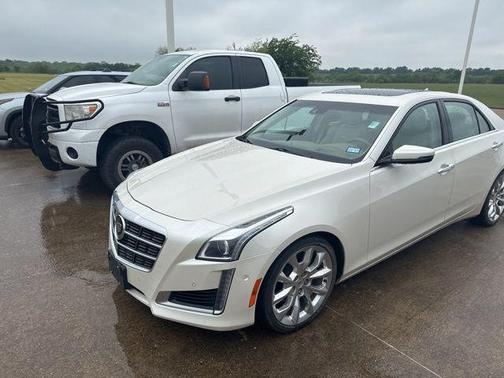 White Diamond Tricoat 2014 Cadillac CTS 3.6L Premium