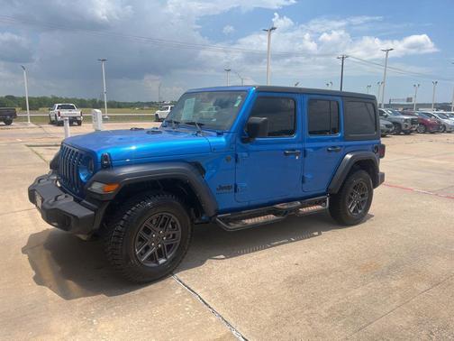 Hydro Blue Pearlcoat 2024 Jeep Wrangler Sport S