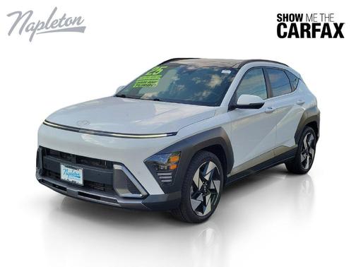 Atlas White 2024 Hyundai KONA Limited