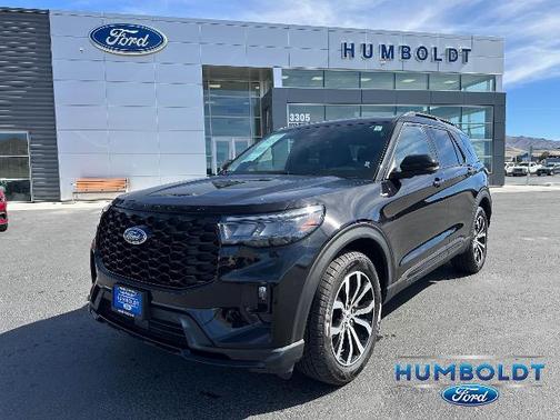 AGATE BLACK METALLIC 2025 Ford Explorer ST-LINE
