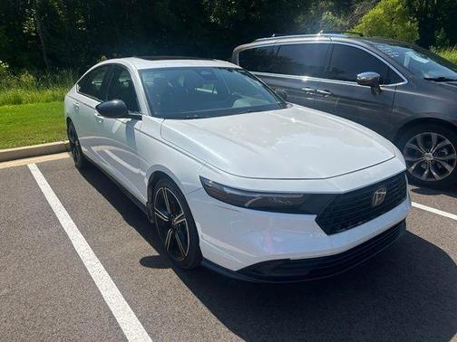 Platinum White 2024 Honda Accord Hybrid Sport