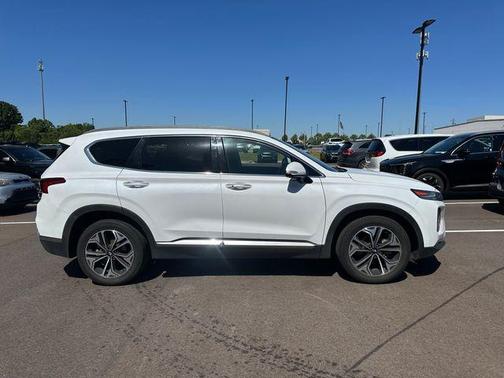 Quartz White 2019 Hyundai SANTA FE 2.0T Ultimate