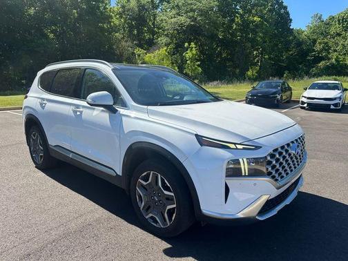 Quartz White 2022 Hyundai SANTA FE HEV Limited