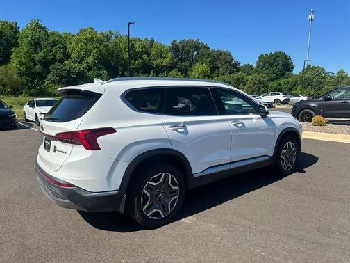 Quartz White 2022 Hyundai SANTA FE HEV Limited