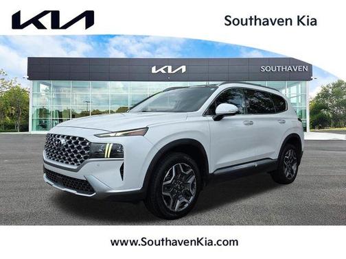 Quartz White 2022 Hyundai SANTA FE HEV Limited