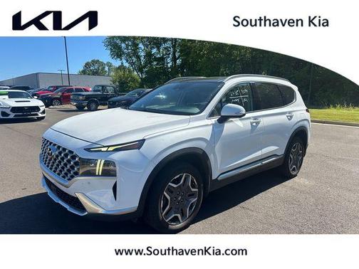 Quartz White 2022 Hyundai SANTA FE HEV Limited