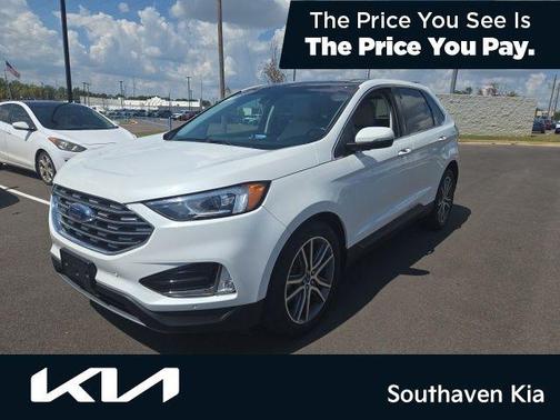 White 2020 Ford Edge Titanium
